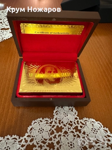 Бутикови карти за игра -999.9Gold Playing Cards