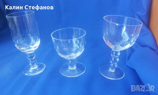 Три вида чаши за концентрат кристални от една серия, снимка 5 - Чаши - 31548885