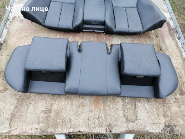 Черен кожен салон Мерцедес w210 седан, снимка 2 - Части - 51994676