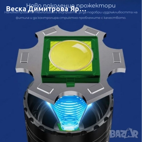 Светодиоден фенер Smiling Shark YM-G600 с телескопично увеличение и PowerBank функция, снимка 5 - Къмпинг осветление - 51468643