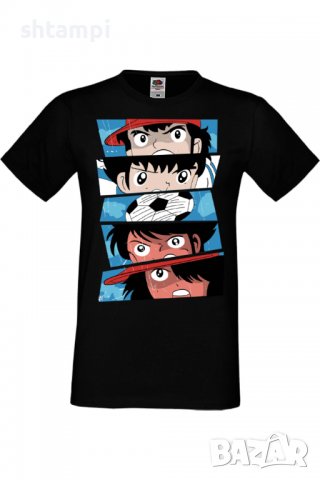 Мъжка тениска Captain Tsubasa 02,Анимация,игра,Празник,Повод,
