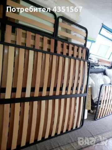 Подматрачни рамки метални с шперплатови ламели , снимка 6 - Спални и легла - 48608373