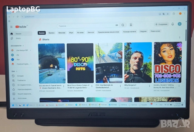 Преносим монитор Asus Zenscreen MB166C 15.6" Full HD IPS, снимка 5 - Монитори - 52651876
