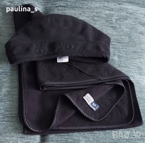 Два броя / Винтидж / Марков комплект от аксесоари - барета и шал , снимка 6 - Шапки - 44443640