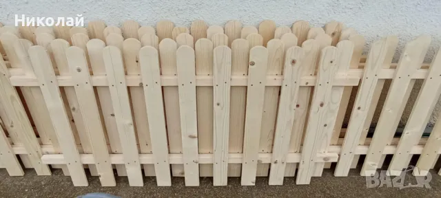 Декоративна дървена ограда за двор градина заведение детска площадка , декоративна дървена оградка, снимка 3 - Огради и мрежи - 49440557