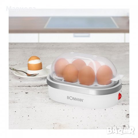 Продавам нова яйцеварка за 6 яйца Bomann EK 5022 CB - egg boiler, снимка 2 - Уреди за готвене на пара - 39667774