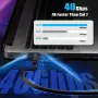 Високоскоростен плосък интернет кабел Cat8 Ercielook, 15 метра 40Gbps, 2000MHz, снимка 4