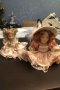 Двойка барокови изцяло порцеланови куклички 