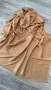 Разкошен Монограмен Шал с Брандово Лого Inspired в Цвят Шампанско КОД LV1, снимка 2