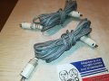 кабели за тонколони 2х4м с 4 букси-внос швеция 0808212028, снимка 1