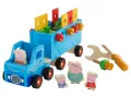 Дървен камион с ремарке и аксесоари Пепа Пиг Peppa pig с инструменти, снимка 1