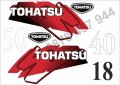 TOHATSU извънбордов двигател стикери надписи лодка яхта , снимка 5