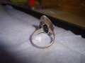 СТАРИНЕН АЖУРЕН АР НУВО СРЕБЪРЕН ФЛОРАЛЕН ПРЪСТЕН ВИСОКА ПРОБА СРЕБРО МАЙСТОРСКА РАБОТА УНИКАТ 7141, снимка 6