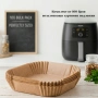 Незалепващи хартиени подложки за Air Fryer – 100 бр. - топлоустойчиви до 240°C, снимка 5