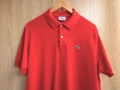 Оригинална червена памучна поло тениска Lacoste размер 5 - L  , снимка 6
