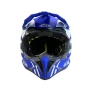Кросова Каска за Мотокрос и Ендуро, Cross Helmet, Blue, снимка 6