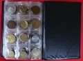 Колекция различни на вид монети в класьор червен от 120 брОЯ, снимка 11