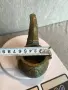 Старинна бронзова лула с орнаменти, снимка 4