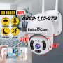 РОБОКАМ 8 ЛЕД безжична WiFi въртяща FULLHD Камера за външен монтаж 5mpx видеонаблюдение, снимка 3
