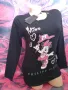 Philipp Plein Нова черна Детска блуза с Мини Маус  С, снимка 4