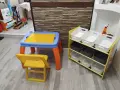 ПРОМО ! Детска етажерка (органайзер за играчки)+Масичка с столче, снимка 2