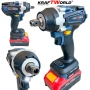 Комплект Акумулаторни Безчеткови Машини 4в1 от Kraftworld Ъглошлайф,Гайковерт,Винтоверт и Перфоратор, снимка 3