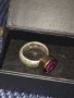 Дамски сребърен пръстен с аметист , снимка 2