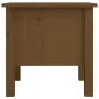 vidaXL Странични масички 2 бр меденокафяви 40x40x39 см бор масив, снимка 10