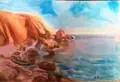 Картина "Лодка на брега", снимка 1