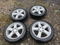 Лети джанти 17 5x112 Et 38 7,5 J + Чисто нови гуми, снимка 3