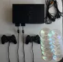 (Хакнат) PlayStation 2 FAT + 2 оригинални джойстика + 12 игри – 95 €, снимка 1