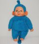 Колекционерска много рядка ГОЛЯМА плюшена играчка синя маймуна Мончичи 60см, снимка 1