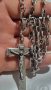 Vintage сребърен синджир с кръст Italy, снимка 1 - Колиета, медальони, синджири - 44280947
