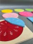 Фракционен диск. Fraction disc Дървена игра геометрия за деления и обучение, снимка 10