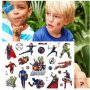Avengers Отмъстителите Капитан Америка Хълк Айрън железния Tattoo татос татуировка временна детска , снимка 9