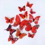 Комплект от 12 декоративни пеперуди, които да поставите на стената 3D с евтини магнитни декорации за, снимка 13