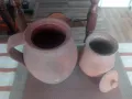 Два стилни,антикварни съда.Керамика.Цената е за двата., снимка 4