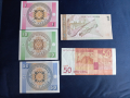 Лот 5 банкноти Киргизстан 1,5,10 тийн и 1 и 50 сом, снимка 2