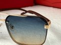 Cartier висок клас мъжки слънчеви очила с дървени дръжки, снимка 13