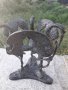 Бронзова статуетка на птици жерави, снимка 2