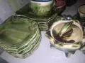 Рядък френски авторски сервиз за кафе с морски елементи от средата на 20 век, снимка 8