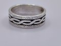 Мъжка сребърна халка, мъжки пръстен 17,68, снимка 1 - Пръстени - 40761247