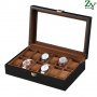 2656 Черна кутия за 12бр часовници, снимка 5