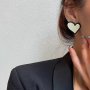 Модни обеци сърце, снимка 5