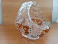 Кристална кошница купа цветен кристал, снимка 13