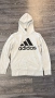 Това е светлосиво худи Adidas Essentials с голямо лого, снимка 4