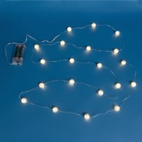 Коледни лампички Кристални топки, 2.20м, Топло бяло, снимка 2 - Лед осветление - 42744255