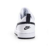 НАМАЛЕНИЕ!!!Детски спортни обувки NIKE COURT BOROUGH Бяло с черна запетая, снимка 5 - Детски маратонки - 33729140