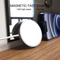 Magsafe 15W - Бързо безжично зарядно за iPhone 12 pro 11 X Xs Max 8, снимка 6 - Аксесоари за Apple - 31405802