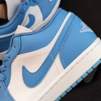 Nike Air Jordan 1 Low UNC Нови Обувки Маратонки Размер 40 Сини Shoes Sneakers Blue Sky, снимка 8 - Маратонки - 40501720